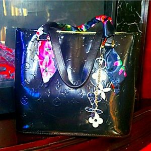 Louis Vuitton Purse Houston Black Tote Satchel